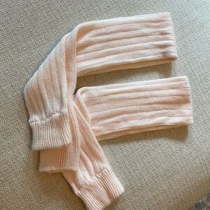Legwarmers Cable Knit Long Ballet Pink